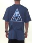 Camiseta Masculina Huf Lupus Noctem Manga Curta Estampada - Azul