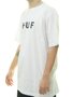 Camiseta Masculina Huf Og Logo Big Manga Curta Estampada - Branco