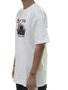 Camiseta Masculina HUF Skyline Manga Curta Estampada - Branco
