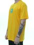 Camiseta Masculina HUF Ufo Manga Curta Estampada - Amarelo