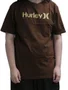 Camiseta Masculina Hurley 0&O Solid Manga Curta Estampada - Marrom
