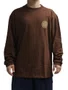 Camiseta Masculina Hurley Empire Maxfit Manga Longa Estampada - Marrom
