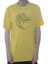 Camiseta Masculina Hurley Fish Manga Curta Estampada - Amarelo