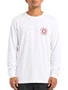 Camiseta Masculina Hurley Mandala Manga Longa Estampada - Branco