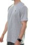 Camiseta Masculina Hurley Mini Icon Manga Curta Estampada - Cinza/Mescla