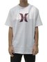 Camiseta Masculina Hurley Oriental Manga Curta Estampada - Branco
