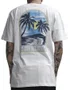Camiseta Masculina Hurley Portal Manga Curta Estampada - Branco