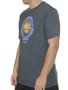 Camiseta masculina Hurley Shark Manga Curta Estampada - Mescla/Preto