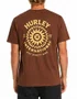 Camiseta Masculina Hurley Silk Empire Manga Curta Estampada - Marrom