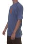 Camiseta Masculina Hurley Silk Icon Manga Curta Estampada - Azul/Mescla