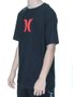 Camiseta Masculina Hurley Silk Icon Manga Curta Estampada - Preto