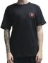 Camiseta Masculina Hurley Silk Level Manga Curta Estampada - Preto
