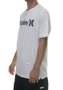 Camiseta Masculina Hurley Silk O&O Solid Manga Curta Estampada - Branco
