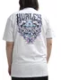 Camiseta Masculina Hurley Wizard Manga Curta Estampada - Branco