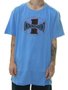 Camiseta Masculina Independent ITC Span Manga Curta Estampada - Azul Claro