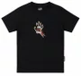 Camiseta Infantil Santa Cruz Burnit Bone Manga Curta Estampada - Preto