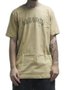 Camiseta Masculina Lay back Manga Curta Estampada - Caqui