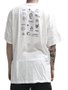 Camiseta Masculina Lay Back Oversized Flash Manga Curta Estampada - Bege