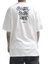 Camiseta Masculina Lay Back Oversized Skate Surf Manga Curta Estampada - Bege