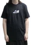 Camiseta Masculina Lost Athletes Manga Curta Estampada - Preto