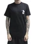 Camiseta Masculina Lost Bob In Half Manga Curta Estampada - Preto