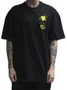 Camiseta Masculina Lost Box Fit Bob Esponja Puff Manga Curta Estampada - Preto