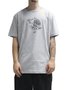 Camiseta Masculina Lost Maniac Manga Curta Estampada - Cinza/Mescla