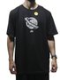 Camiseta Masculina Lost Maniac Manga Curta Estampada - Preto
