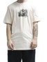 Camiseta Masculina Lost Ordance Manga Curta Estampada - Bege