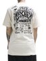 Camiseta Masculina Lost Ordance Manga Curta Estampada - Bege
