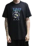 Camiseta Masculina Lost Saturn Eye Manga Curta Estampada - Preto