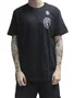 Camiseta Masculina Lost Zombie Crawling Manga Curta Estampada - Preto