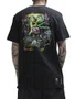 Camiseta Masculina Lost Zombie Crawling Manga Curta Estampada - Preto
