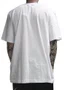 Camiseta Masculina LRG Cursive Over Knit Manga Curta Estampada - Branco