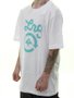 Camiseta Masculina LRG Cycle Manga Curta Estampada - Branco