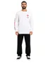 Camiseta Masculina LRG For Us Manga Longa Estampada - Branco
