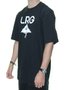 Camiseta Masculina LRG Logo Stack Manga Curta - Preto