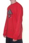 Camiseta Masculina LRG Motherland Manga Longa Estampada - Vermelho