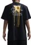 Camiseta Masculina Lrg Over Made With Love Manga Curta Estampada - Preto