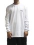 Camiseta Masculina LRG Research Over Manga Longa Estampada - Branco