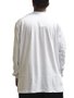 Camiseta Masculina LRG Research Over Manga Longa Estampada - Branco