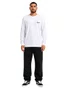 Camiseta Masculina LRG Research Over Manga Longa Estampada - Branco