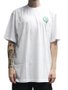 Camiseta Masculina LRG Script Grab Knit Manga Curta Estampada - Branco