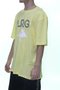 Camiseta Masculina LRG Shot Stack Logo Manga Curta Estampada - Amarelo