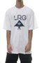Camiseta Masculina LRG Size Stack Logo Manga Curta Estampada - Branco
