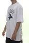 Camiseta Masculina LRG Size Stack Logo Manga Curta Estampada - Branco