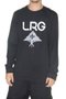 Camiseta Masculina LRG Stack Manga Longa Estampada - Preto