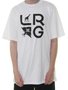 Camiseta Masculina LRG Stay Stacked Manga Curta Estampada - Branco