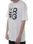 Camiseta Masculina LRG Stay Stacked Manga Curta Estampada - Branco