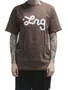 Camiseta Masculina LRG Western Manga Curta Estampada - Marrom